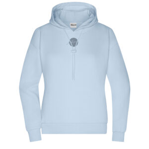 Stylischer Herren-Hoodie mit Branding in light-blue